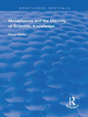 cover image of Metaphysics and the Disunity of Scientific Knowledge